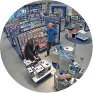 Видеонаблюдение в магазин, торговый зал. Видеонаблюдение за кассой.